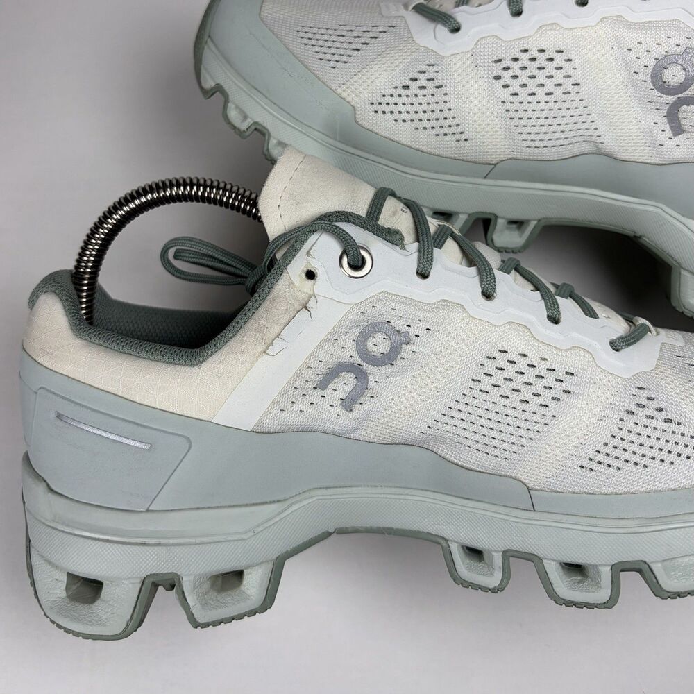 ON Cloudventure Women’s Size 6 Athletic Running Sneakers Shoes White Moss - Picture 5 of 9